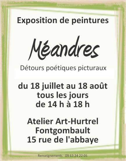 Expo 18 juillet - 18 août 
2016, Région Centre